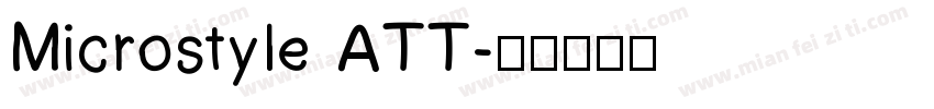 Microstyle ATT字体转换